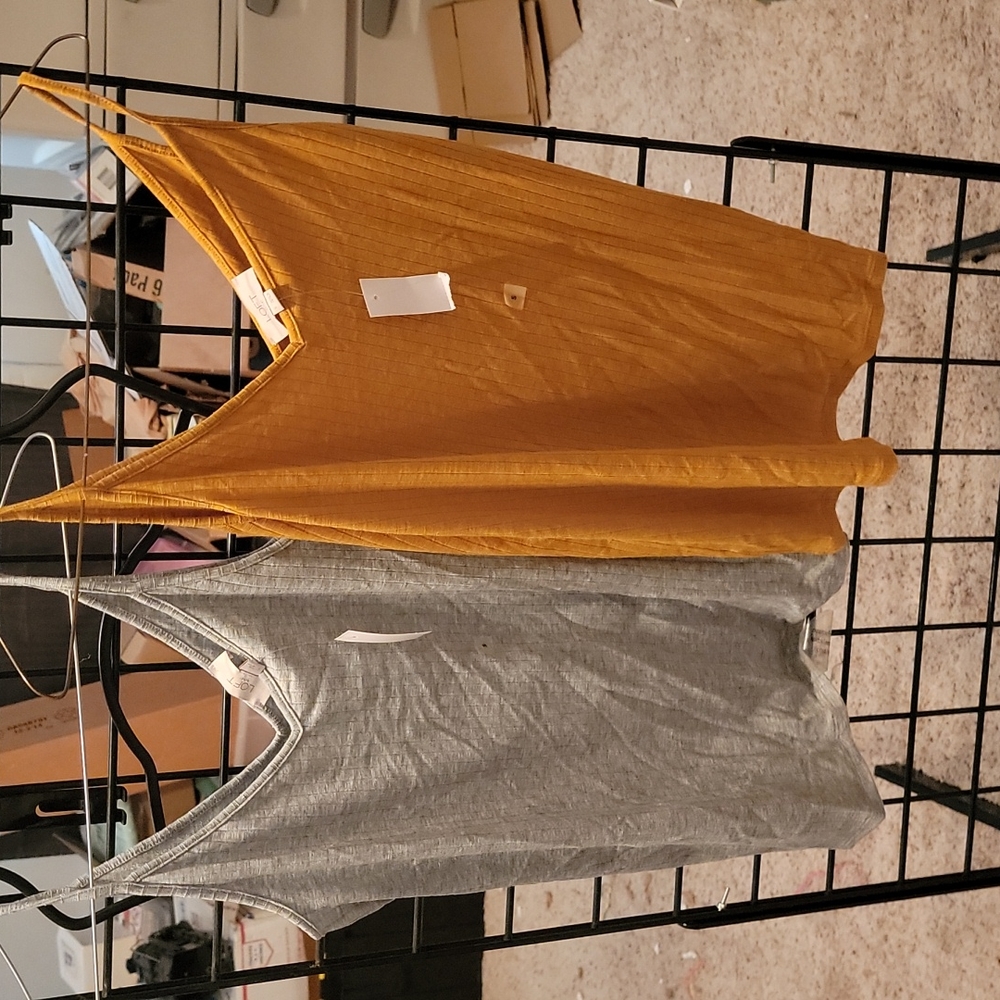 2 Loft v neck tank tops